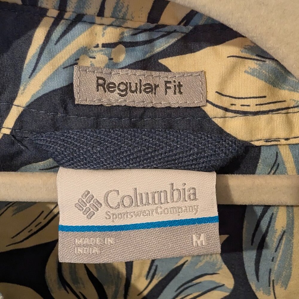 Two Columbia tropical theme shirts, Men, Size M, Regular Fit. NEW. Cotton. - Picture 9 of 12